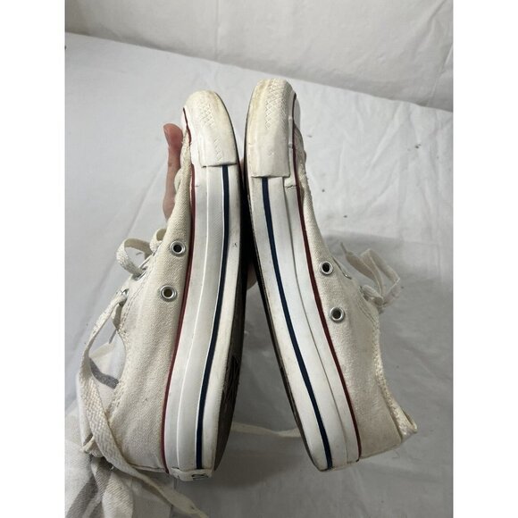 Converse ALL STAR White Canvas Lows Size 6.5 - Picture 2 of 13